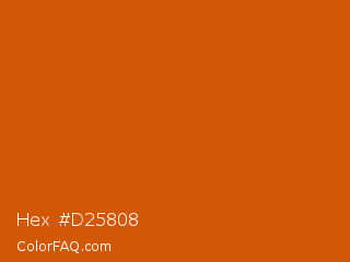Hex #d25808 Color Image