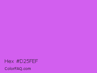 Hex #d25fef Color Image