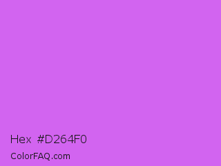 Hex #d264f0 Color Image