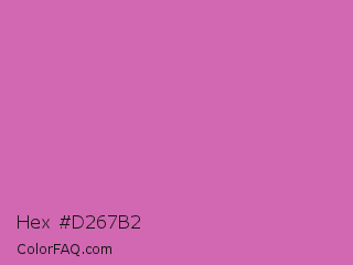 Hex #d267b2 Color Image