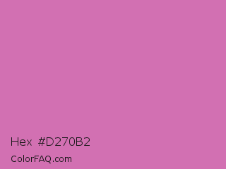 Hex #d270b2 Color Image