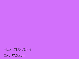 Hex #d270fb Color Image