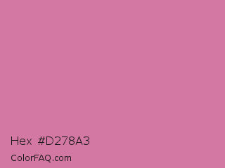 Hex #d278a3 Color Image