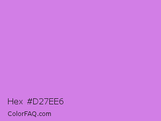 Hex #d27ee6 Color Image