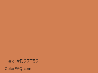 Hex #d27f52 Color Image