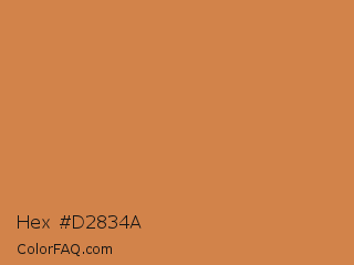 Hex #d2834a Color Image