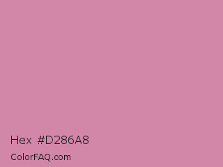 Hex #d286a8 Color Image