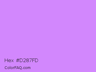 Hex #d287fd Color Image