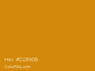 Hex #d2890b Color Image