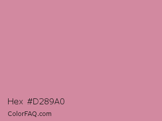 Hex #d289a0 Color Image