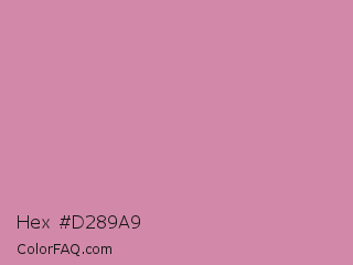 Hex #d289a9 Color Image