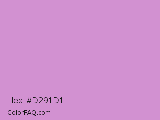 Hex #d291d1 Color Image