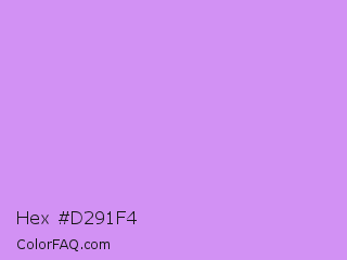 Hex #d291f4 Color Image