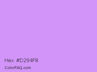 Hex #d294f8 Color Image