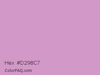 Hex #d298c7 Color Image