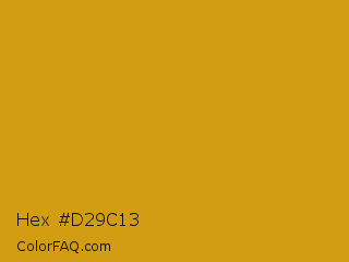 Hex #d29c13 Color Image