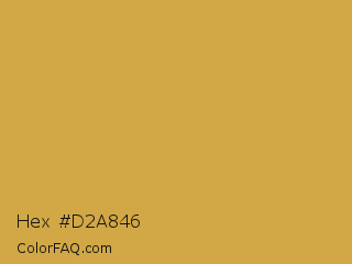 Hex #d2a846 Color Image