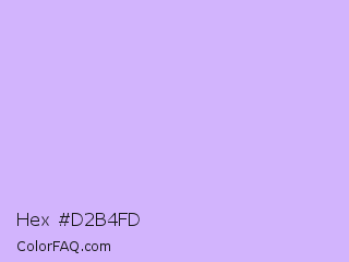 Hex #d2b4fd Color Image