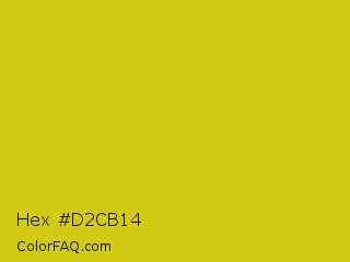 Hex #d2cb14 Color Image