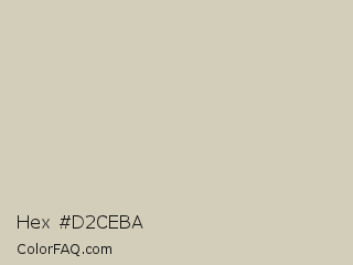 Hex #d2ceba Color Image
