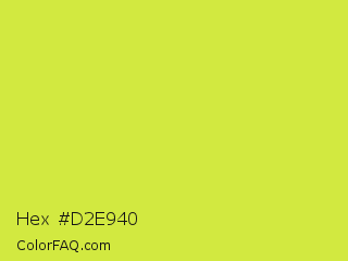 Hex #d2e940 Color Image