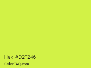 Hex #d2f246 Color Image