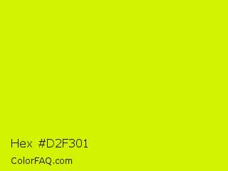 Hex #d2f301 Color Image