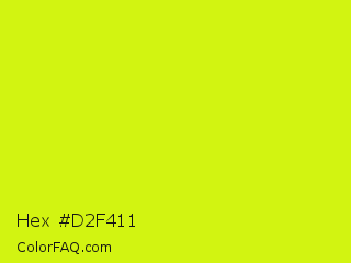 Hex #d2f411 Color Image