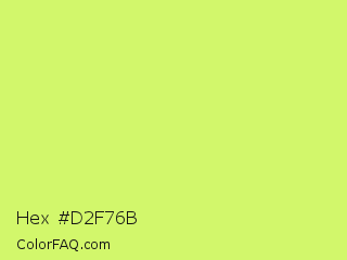 Hex #d2f76b Color Image