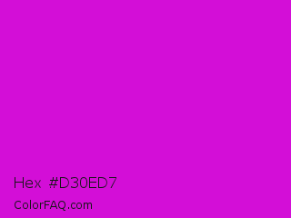 Hex #d30ed7 Color Image