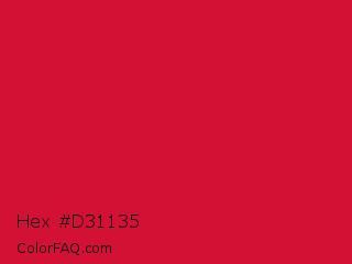Hex #d31135 Color Image