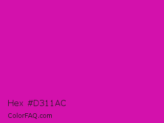 Hex #d311ac Color Image