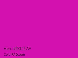 Hex #d311af Color Image