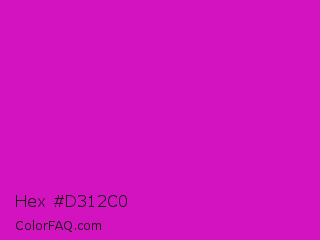 Hex #d312c0 Color Image