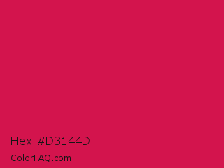 Hex #d3144d Color Image
