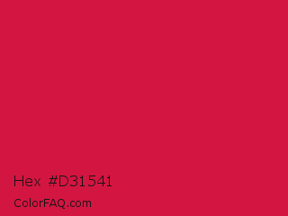 Hex #d31541 Color Image