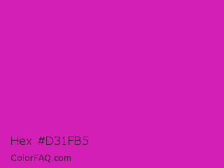 Hex #d31fb5 Color Image