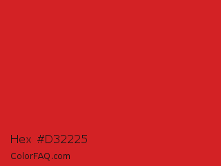 Hex #d32225 Color Image