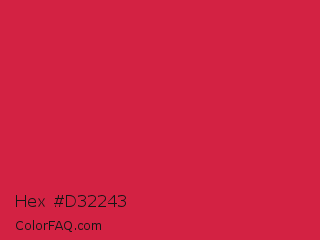 Hex #d32243 Color Image