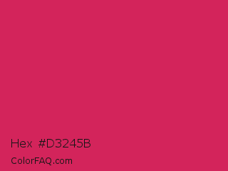 Hex #d3245b Color Image