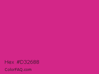 Hex #d32688 Color Image