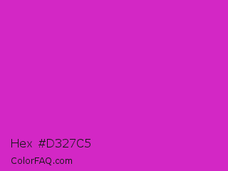 Hex #d327c5 Color Image