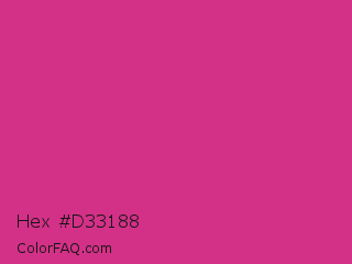 Hex #d33188 Color Image