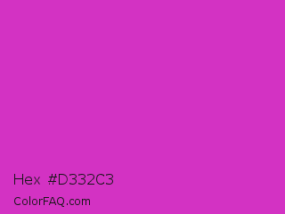 Hex #d332c3 Color Image