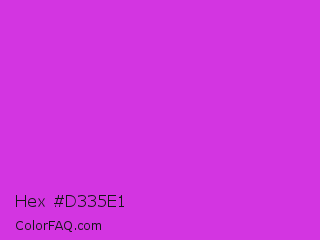 Hex #d335e1 Color Image