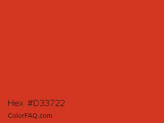 Hex #d33722 Color Image