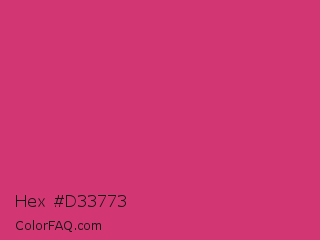 Hex #d33773 Color Image