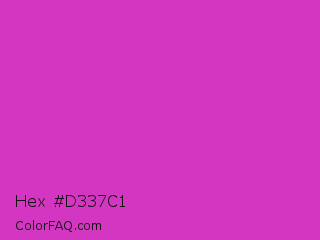 Hex #d337c1 Color Image