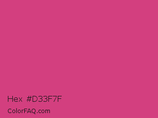 Hex #d33f7f Color Image