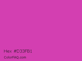 Hex #d33fb1 Color Image